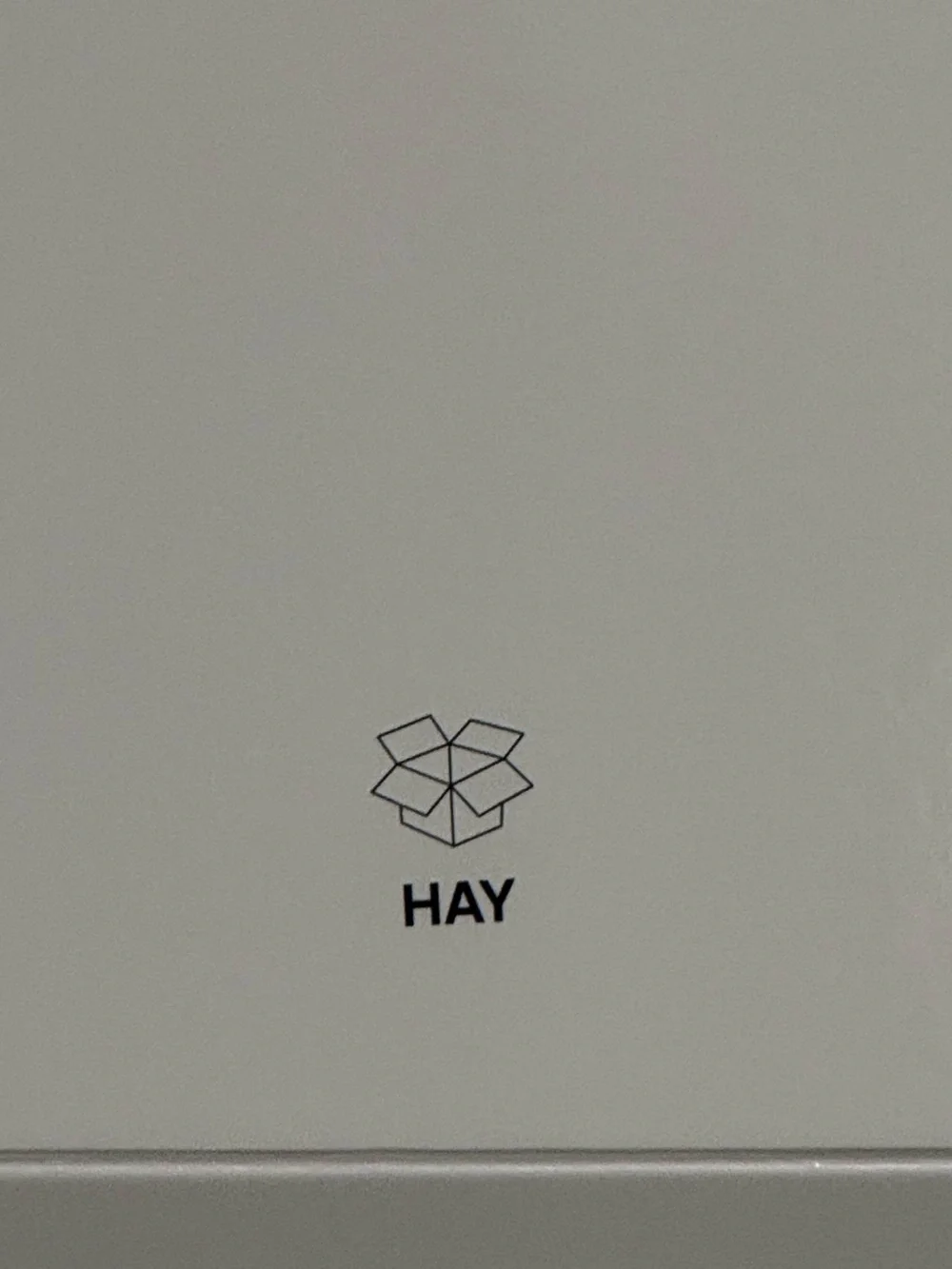 HAY Denmark Minimalist Grey Box Medium Magnetic Storage Organizer EUC